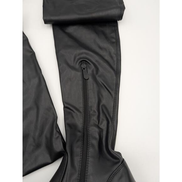 Azalea Wang New Rules Over the Knee Boot Diamante Trim Black Size US7 - Picture 14 of 16